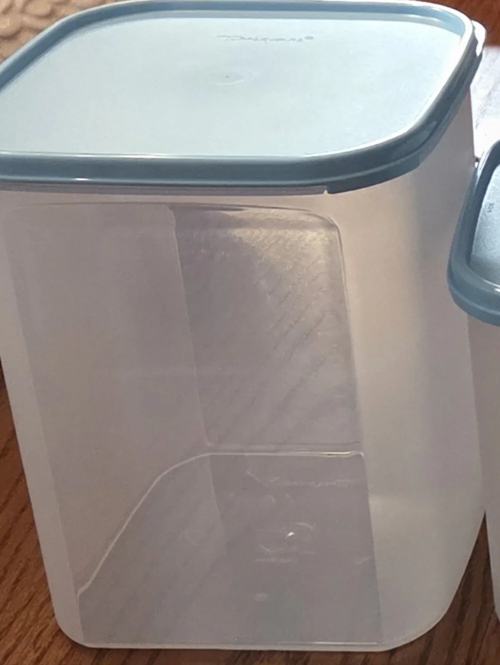 Tupperware Modular Mate Square Set/4 Serene Sky Seals NWT